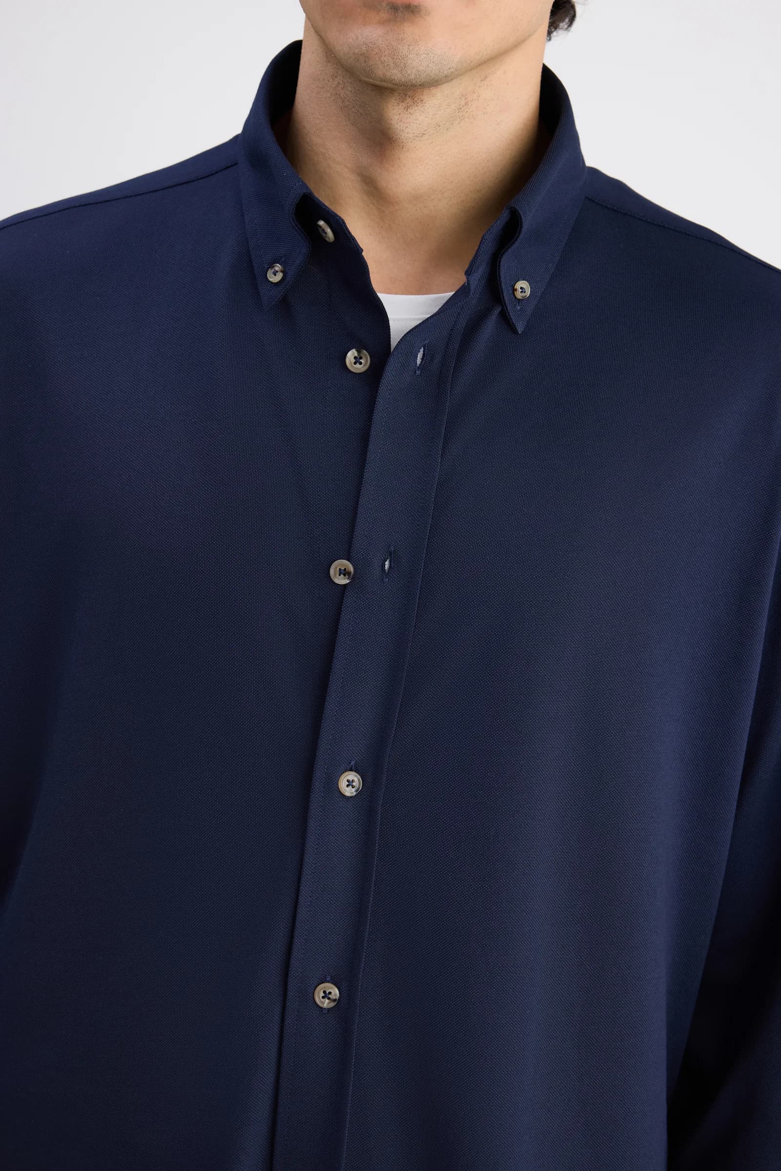 Ds Damat Comfort Lacivert Oxford Gömlek görsel 2