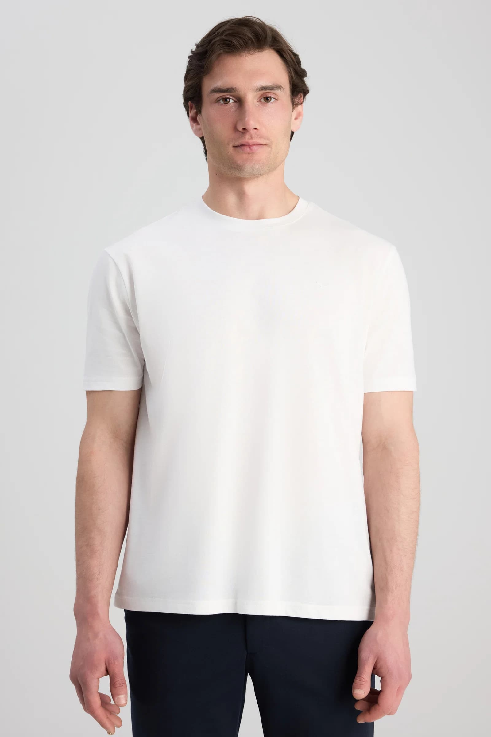 Ds Damat Regular Fit Ekru Düz T-shirt