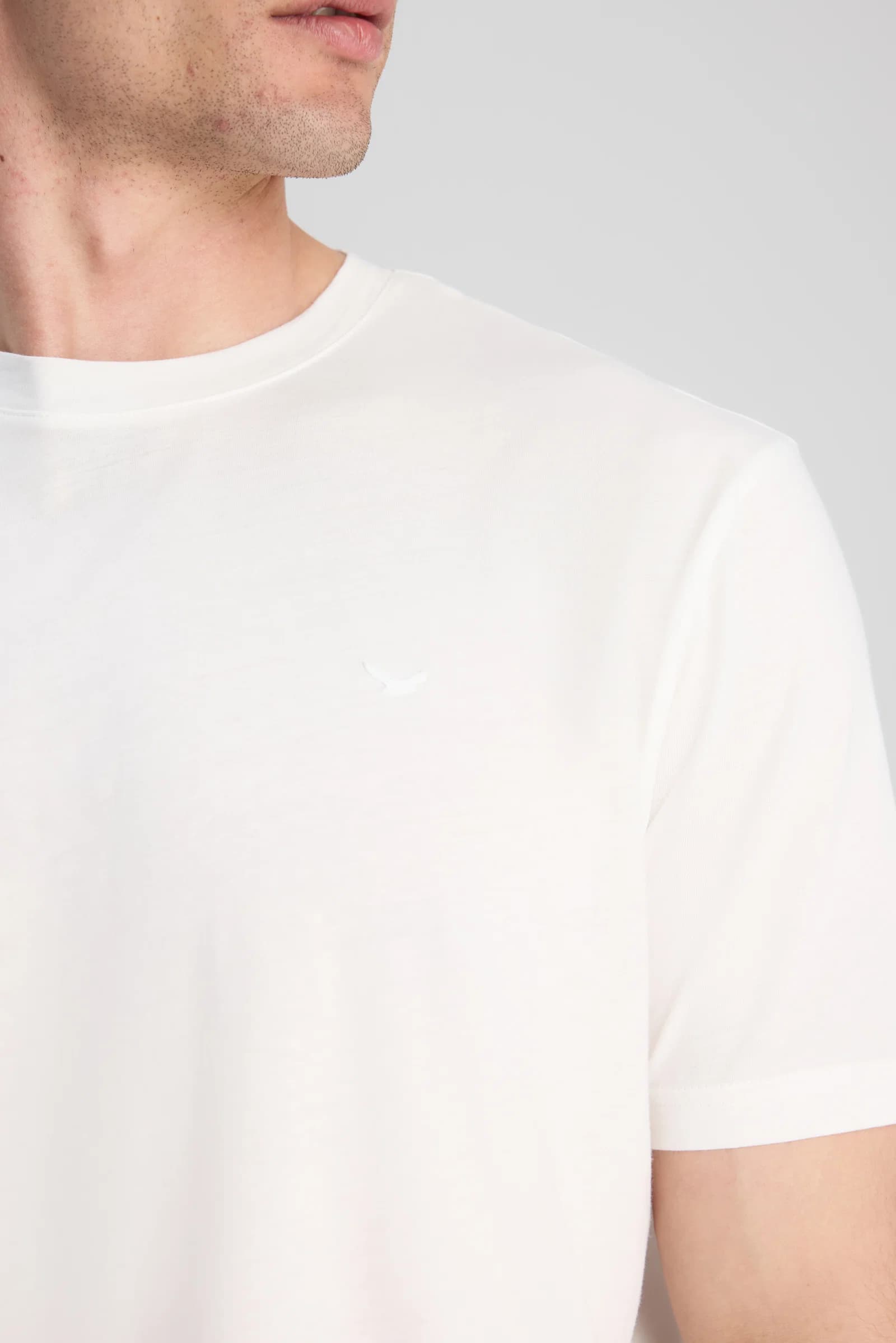 Ds Damat Regular Fit Ekru Düz T-shirt görsel 2