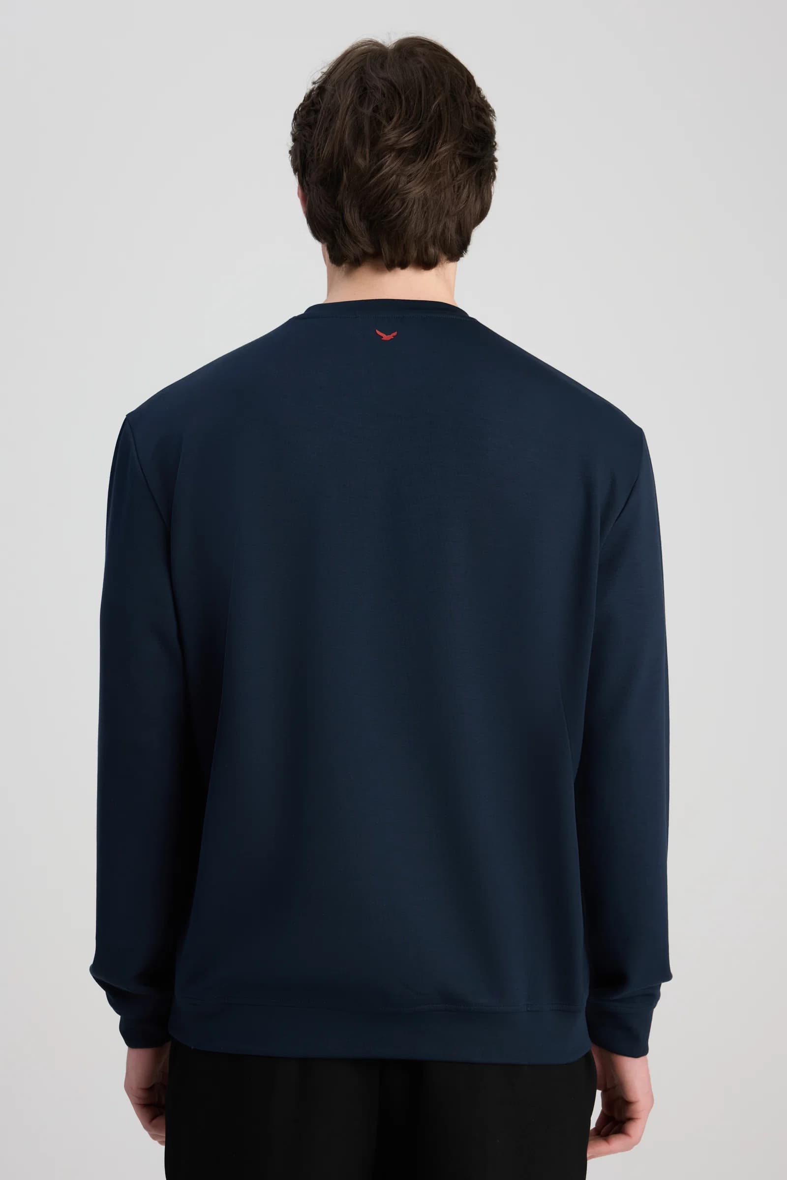 Ds Damat Regular Fit Lacivert Düz Sweatshirt görsel 4