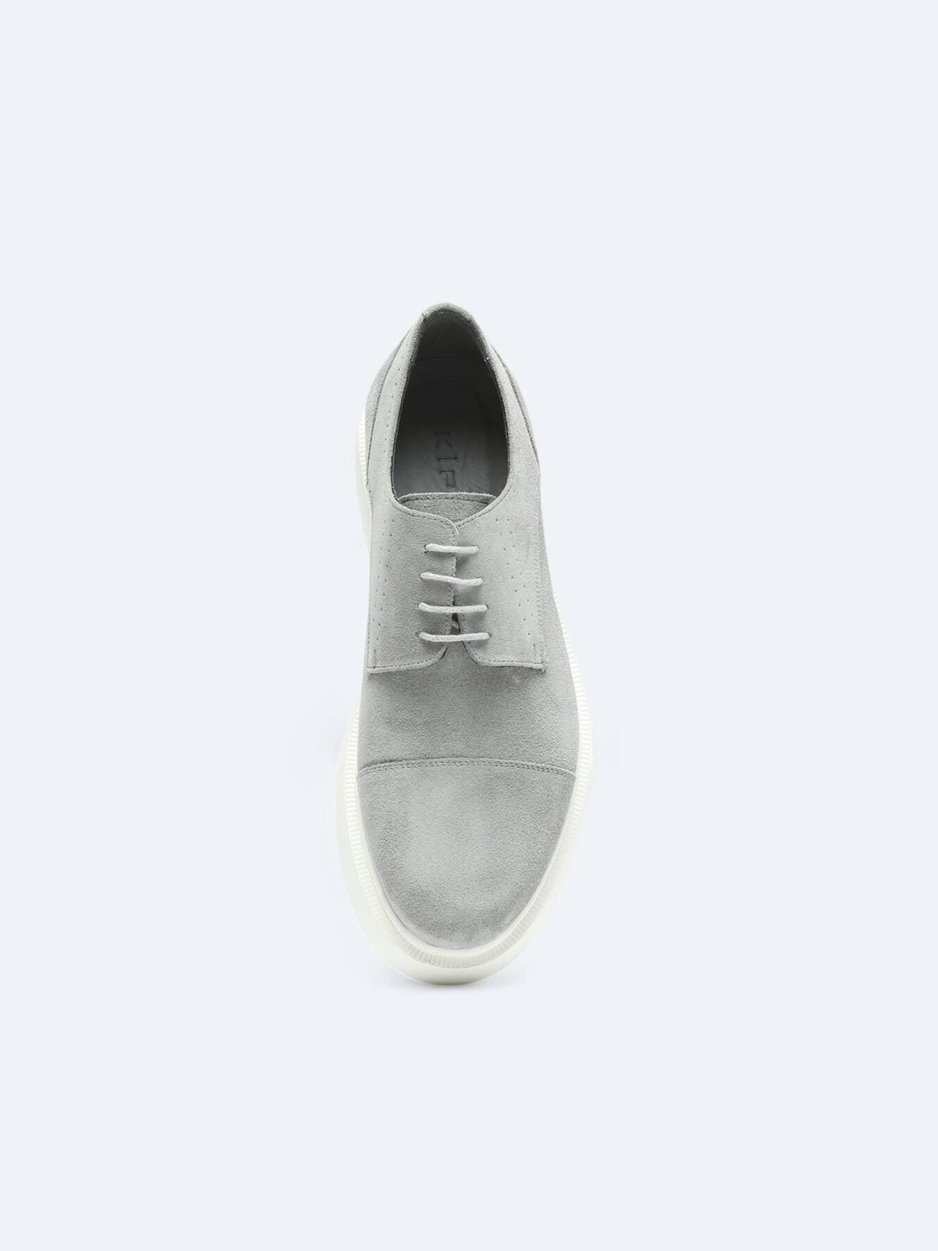Gri Süet Smart Casual Ayakkabı görsel 3