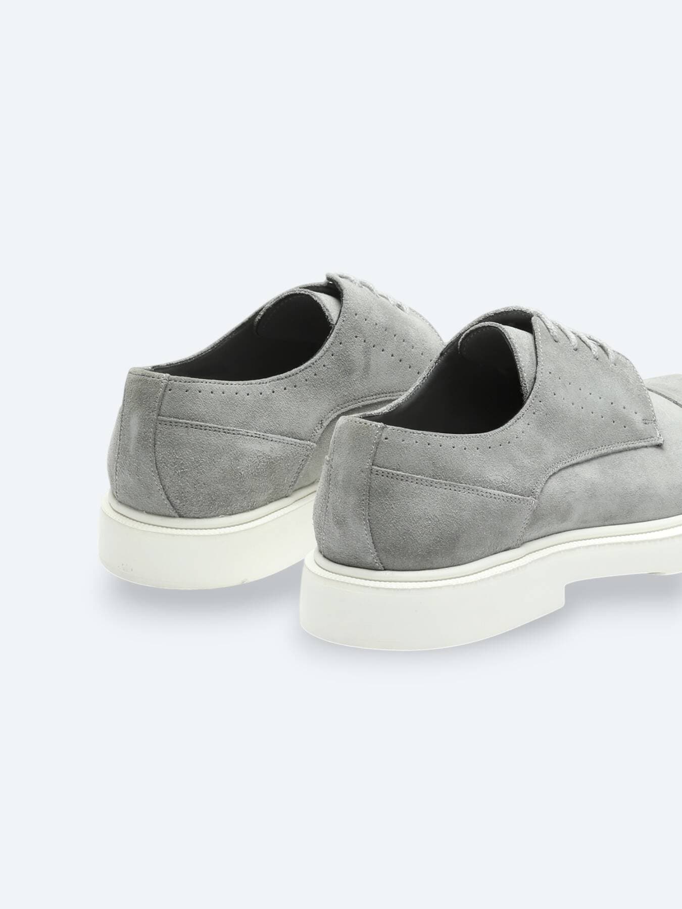 Gri Süet Smart Casual Ayakkabı görsel 5